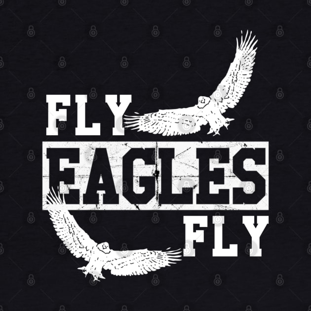 Fly Eagles Fly T-Shirt by JJDezigns